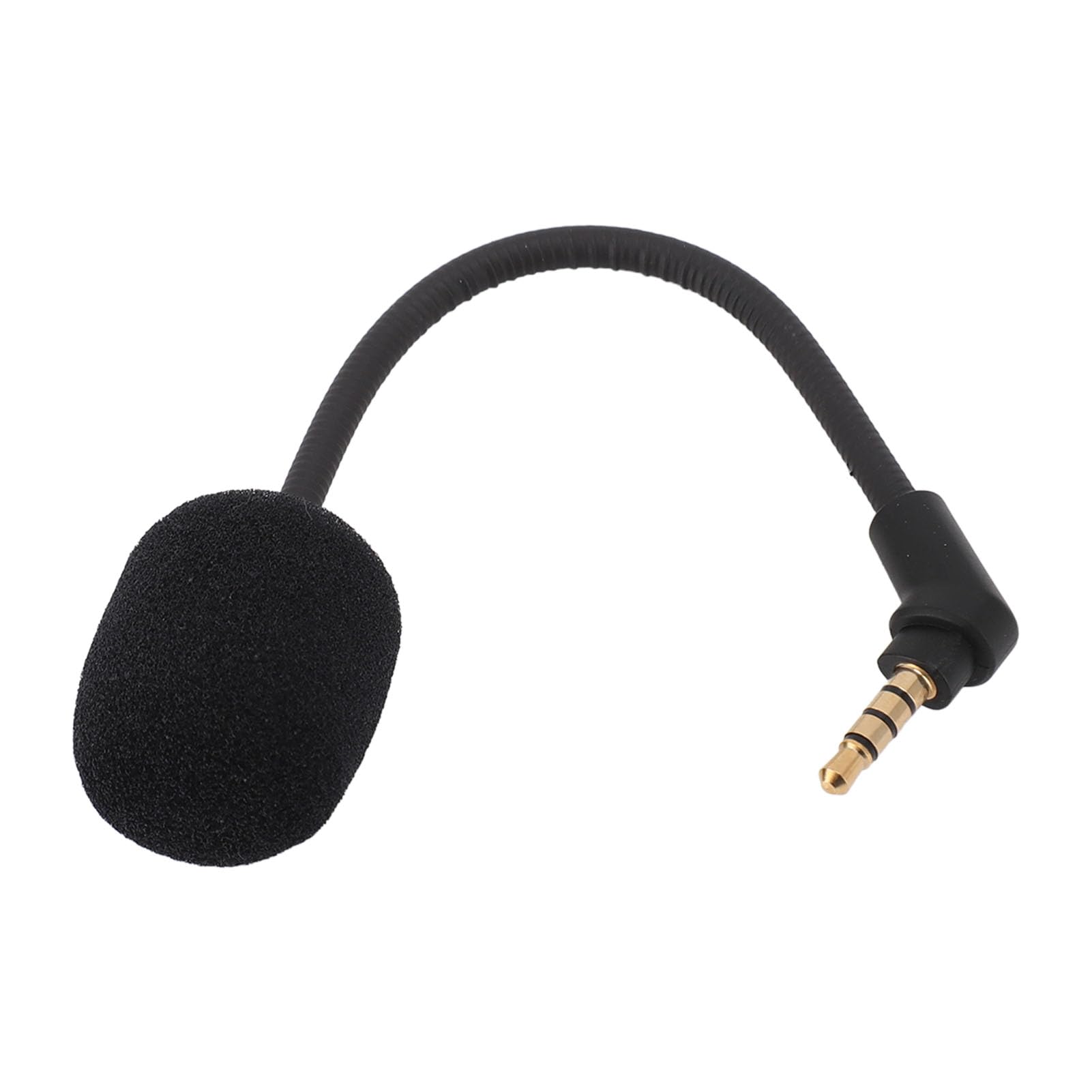 Naroote Kabelloses Headset-Mikrofon-Ersatz, Klares Rauschen, Abnehmbares Gaming-Mikrofon für Cloud Flight für Flight S, 360-Grad-Drehung, ABS-Material