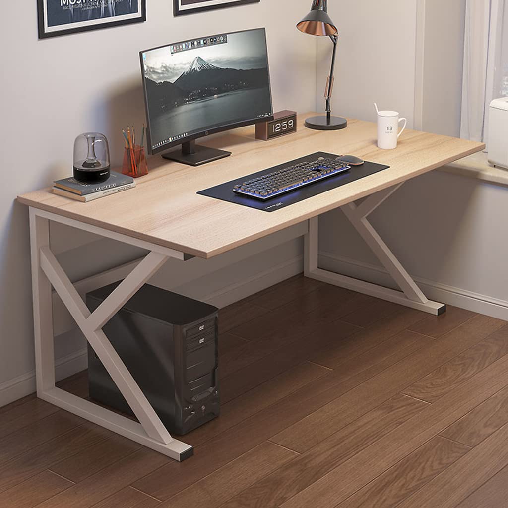 Gaming-Tisch mit komplettem Mauspad, ergonomischer PC-Arbeitsplatz, groß, gelb (100 cm)