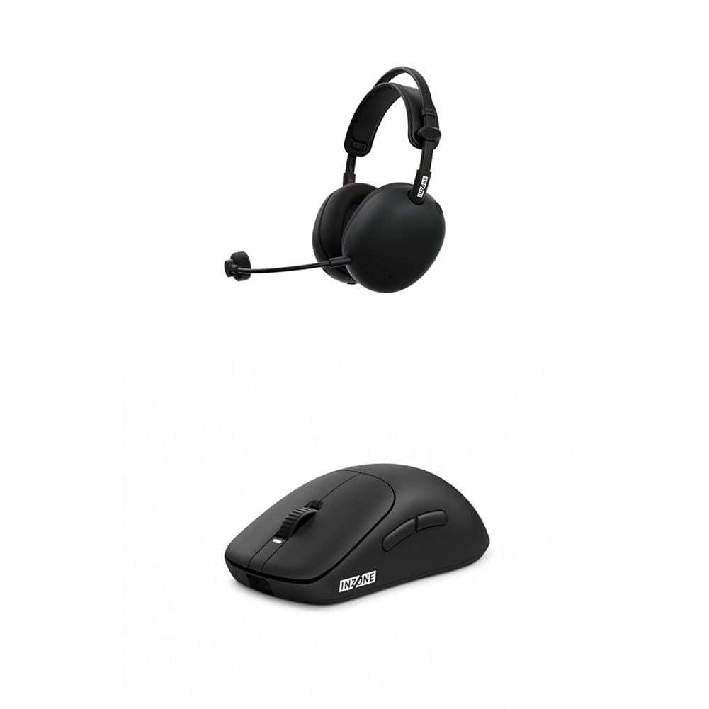 Sony INZONE H9 II kabelloses Gaming-Headset mit Noise Cancelling, schwarz + INZONE Gaming-Mouse