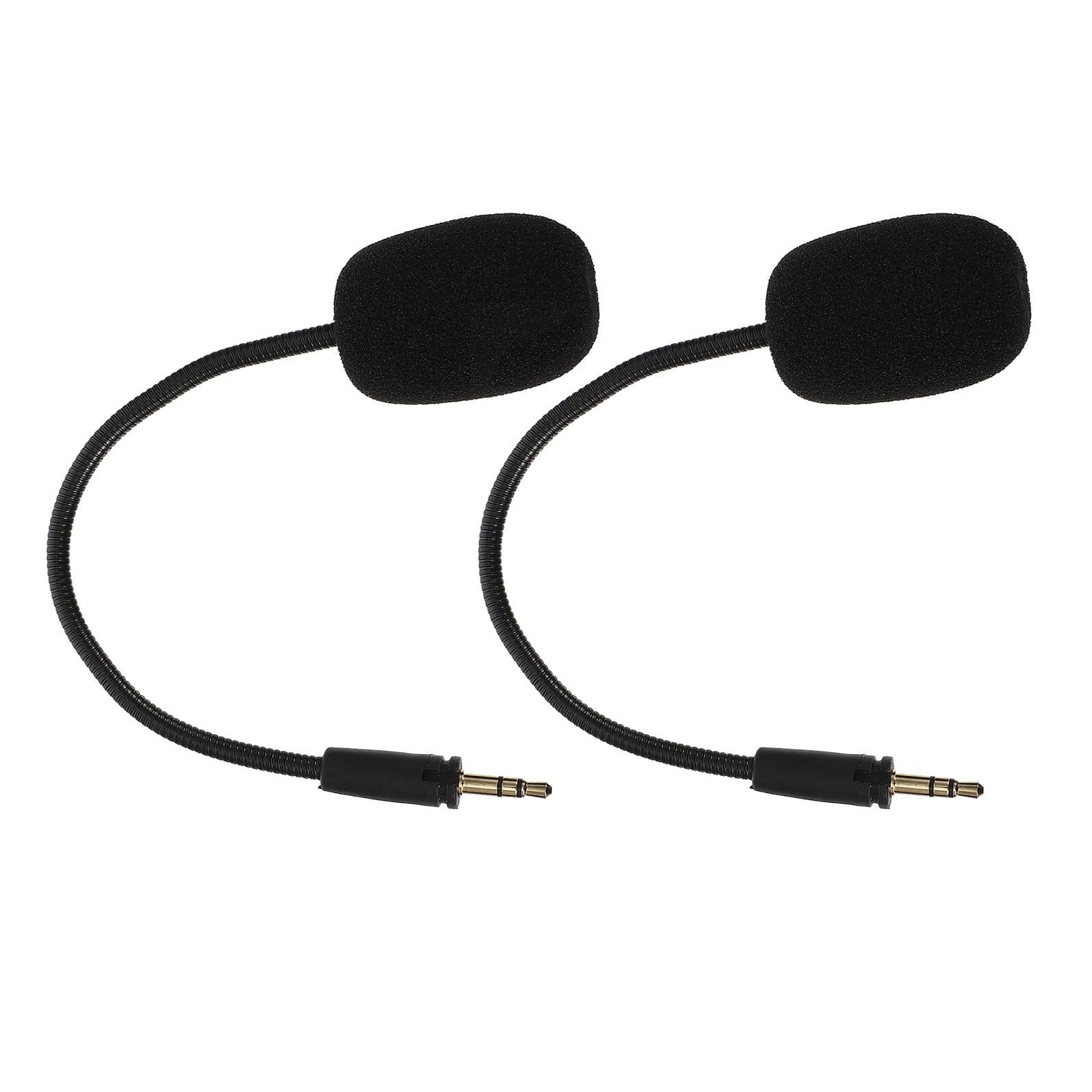 jojofuny 2 Stück Leichtes Gaming Headset mit Mikrofon Schwarzes Design und Schwammkappe für Marathonpc Gaming Sessions und Kompetitives zu Hause
