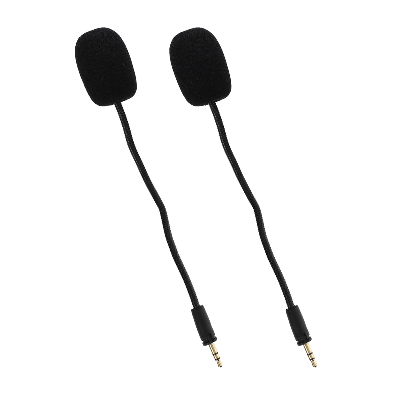2 Stück Leichtes Gaming Headset mit Abnehmbarem Mikrofon und Schwammpolster Geeignet für Heimcomputer und Kopfhörer Beim Kompetitiven in Schwarz