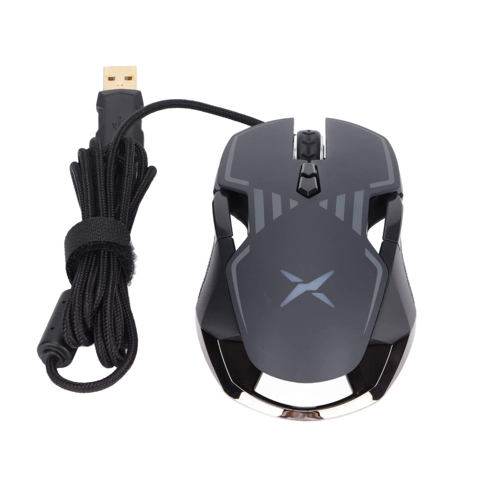 Gaming-Maus, Leichte, Kabelgebundene Maus mit RGB-Hintergrundbeleuchtung für PC-Gaming-Computermäuse, Einstellbare DPI, Ergonomisches Design für Desktop-Laptops, Notebooks