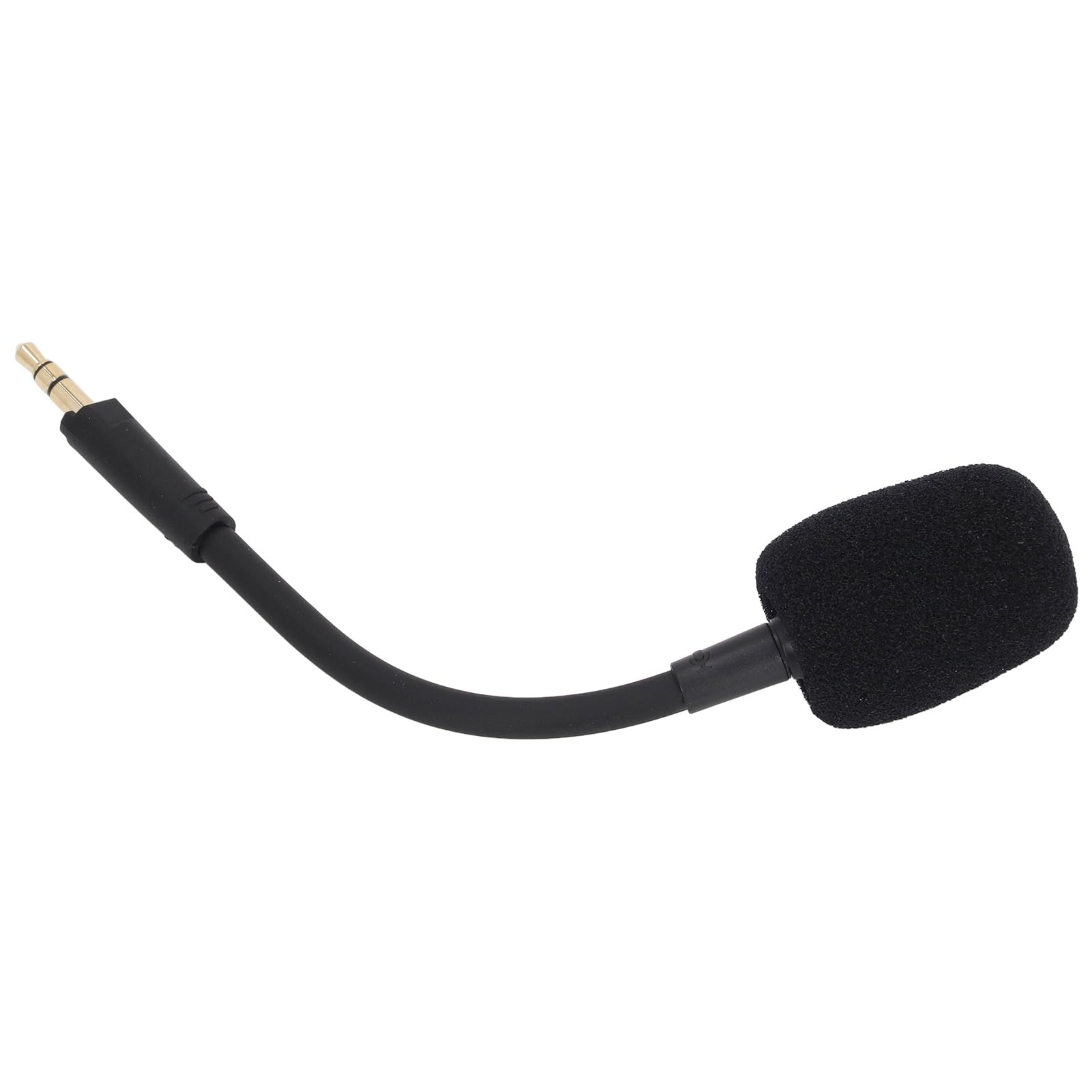 Ersatz-Spielmikrofon, abnehmbares Mikrofon mit Geräuschunterdrückung, Boom-Mikrofon mit Schaumstoffabdeckung, ideal für Barracuda X Gaming-Headset, 3,5 mm vergoldeter Stecker