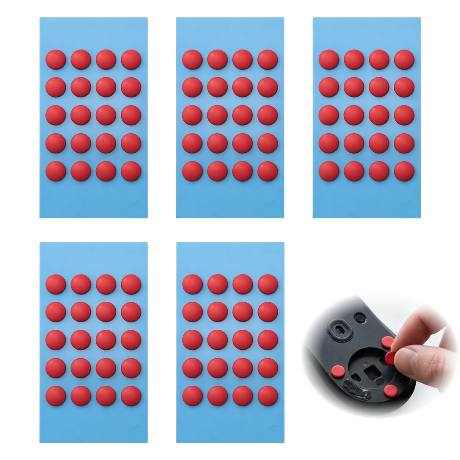 100PCS Mouse Skates Set, Maus Skates und Mouse Feet, Dot Skates für Gaming und Office, Ultra-schnelles Gleiten, Rounded Edges für präzises Handling, Maus Grip Tape kompatibel