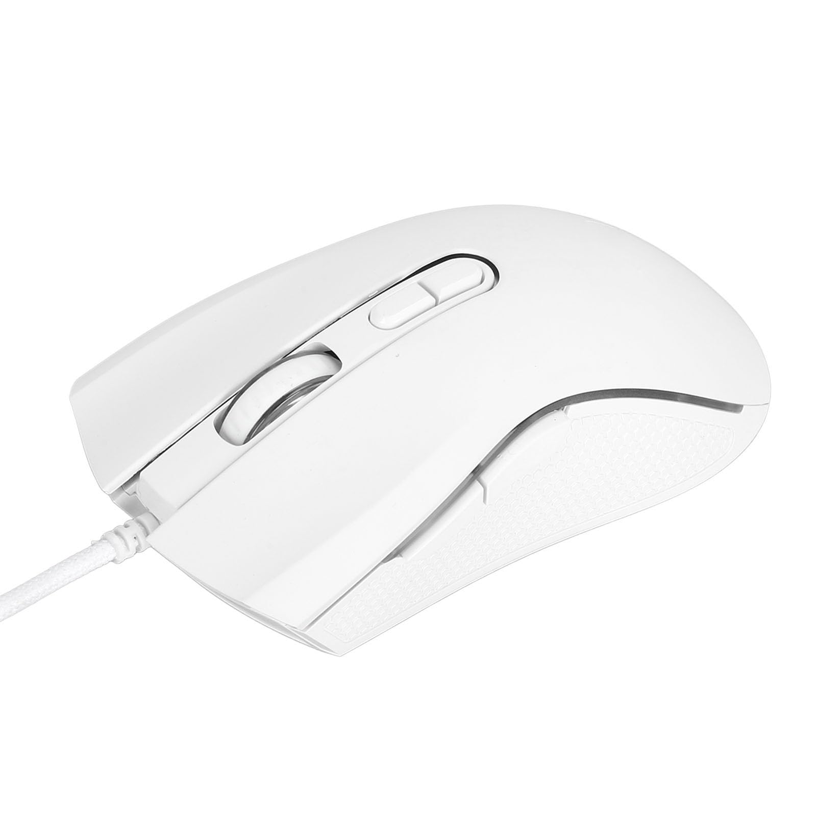 Bewinner Ergonomische Kabelgebundene Gaming-Maus, 3200 DPI Verstellbare Optische USB-Computermaus mit 7 Tasten und Bunter Hintergrundbeleuchtung für Profi-Gamer