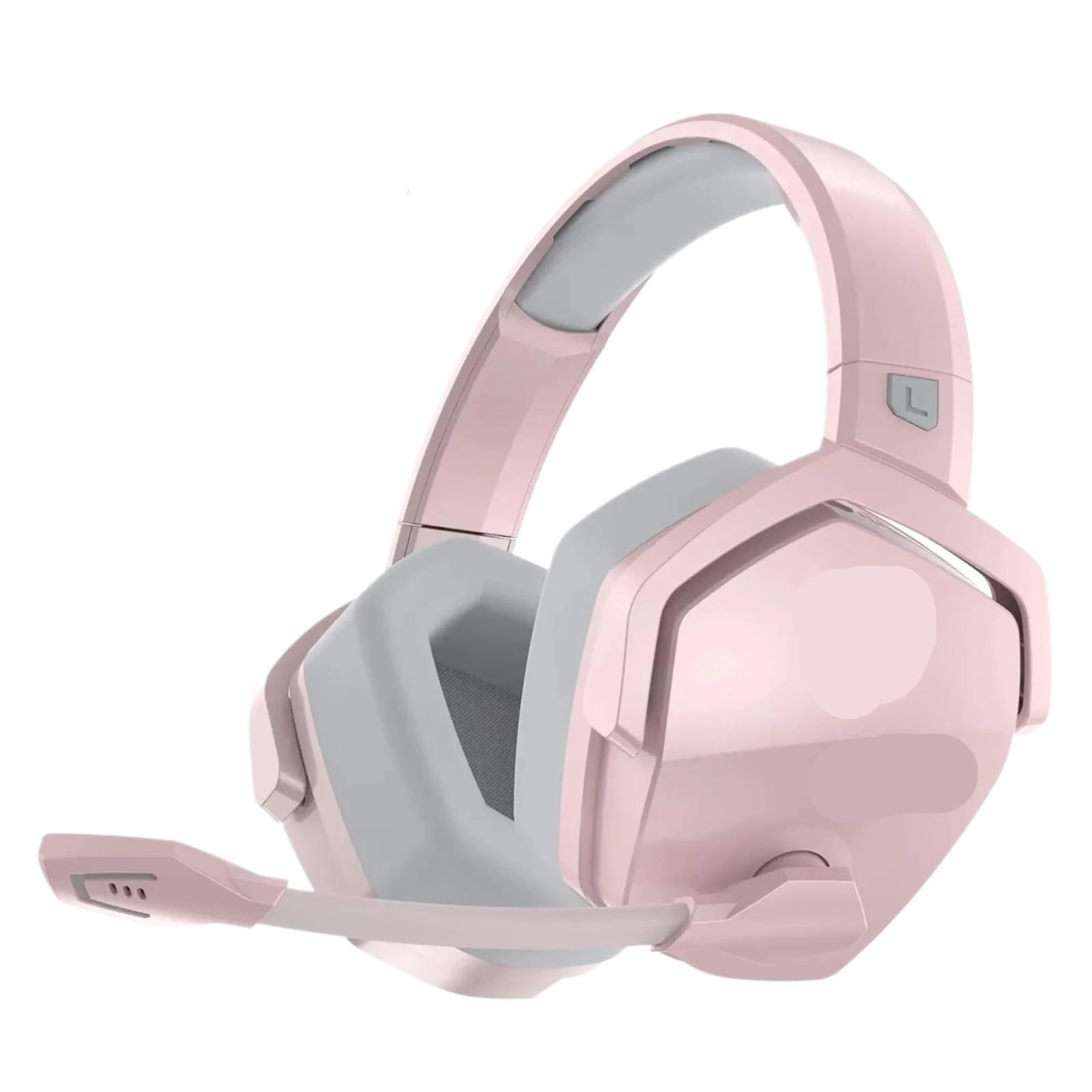 Generisch G06 Dual-Gaming-Headsets mit Mikrofon 2,4 G for PS5 PS4 PC Mobile Switch(Pink)