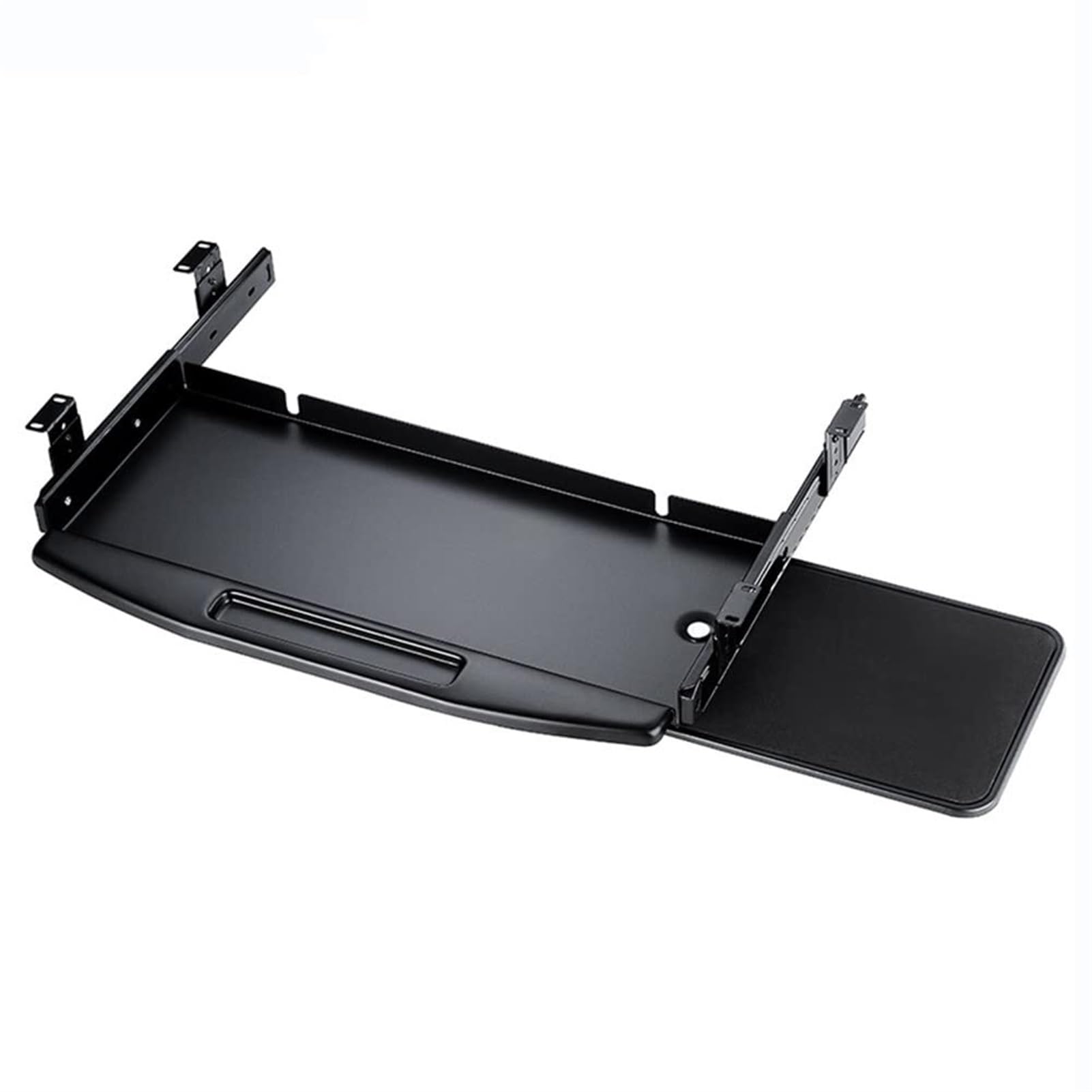 Tastaturablage unter dem Schreibtisch mit drehbarer Maus-Plattform, platzsparende Lösung, für Heimbüro und Gaming-Setup, einfache Installation