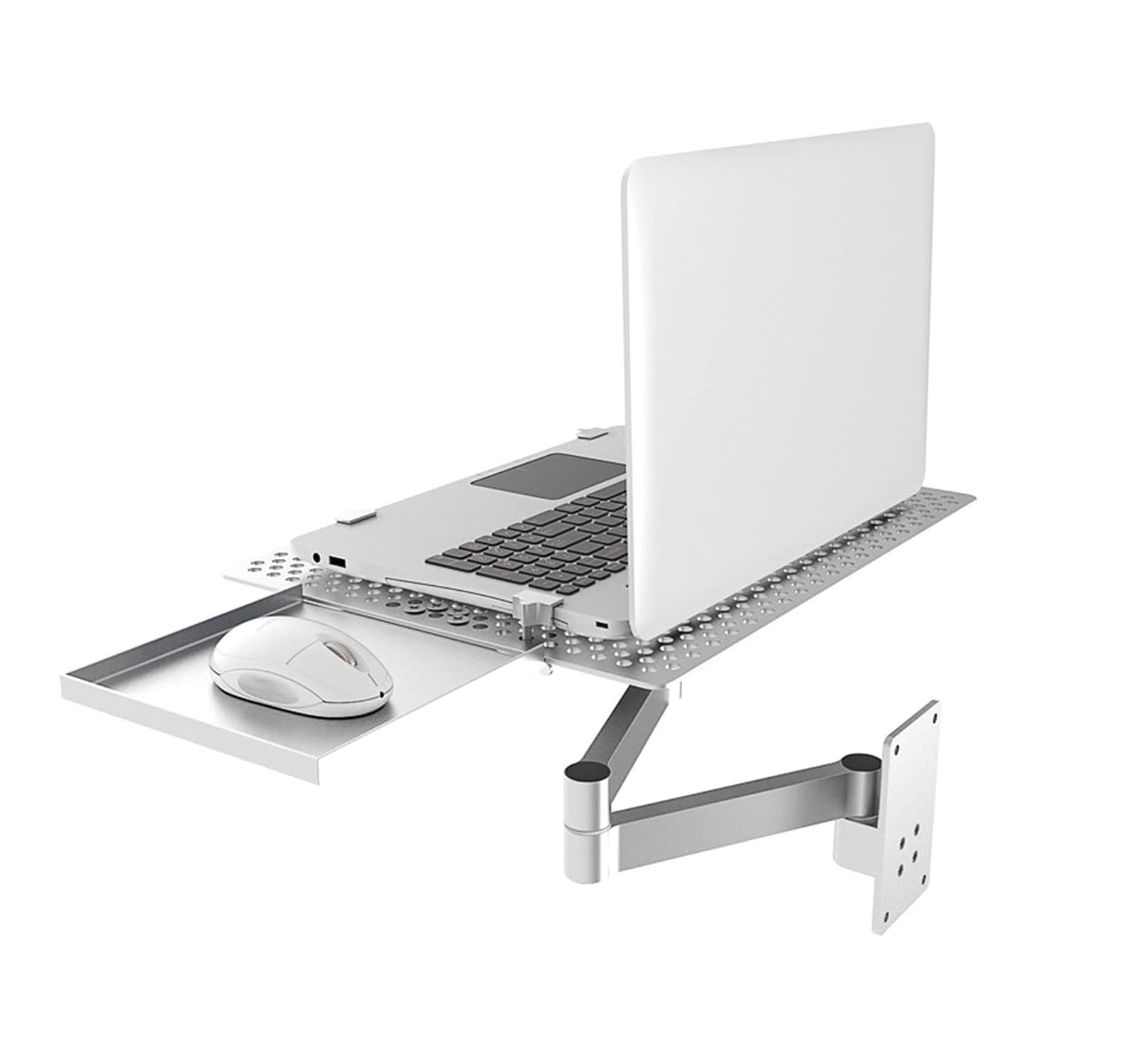 Verstellbare Laptop-Tastaturablage mit Maus-Plattform, faltbarer Ständer für Tisch-Ping und einfache Cuter-Verwendung, ideal für Home Office und Gaming