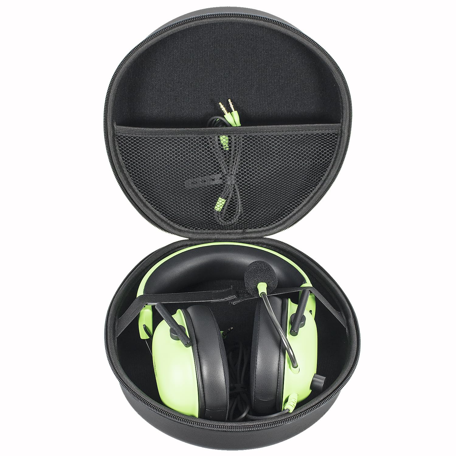 Harte Tasche Hülle Case Kompatibel mit JBL/Logitech/Razer/HyperX/Corsair/Sony/Sennheiser/Soundcore/SteelSeries/Xbox Gaming Headset, Nur Tasche - Schwarz YC80116