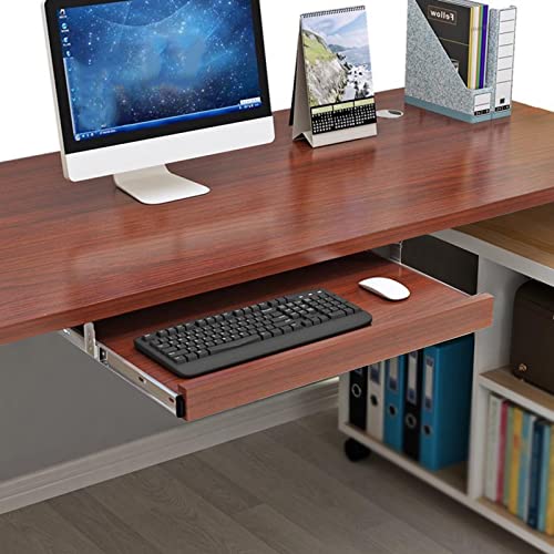 Bunte Tastaturablage aus Holz, stabiles Schiebe-Design unter dem Schreibtisch, abnehmbare Tastatur und Maus, unterstützt Gaming-Schreibtisch für PC-Setup