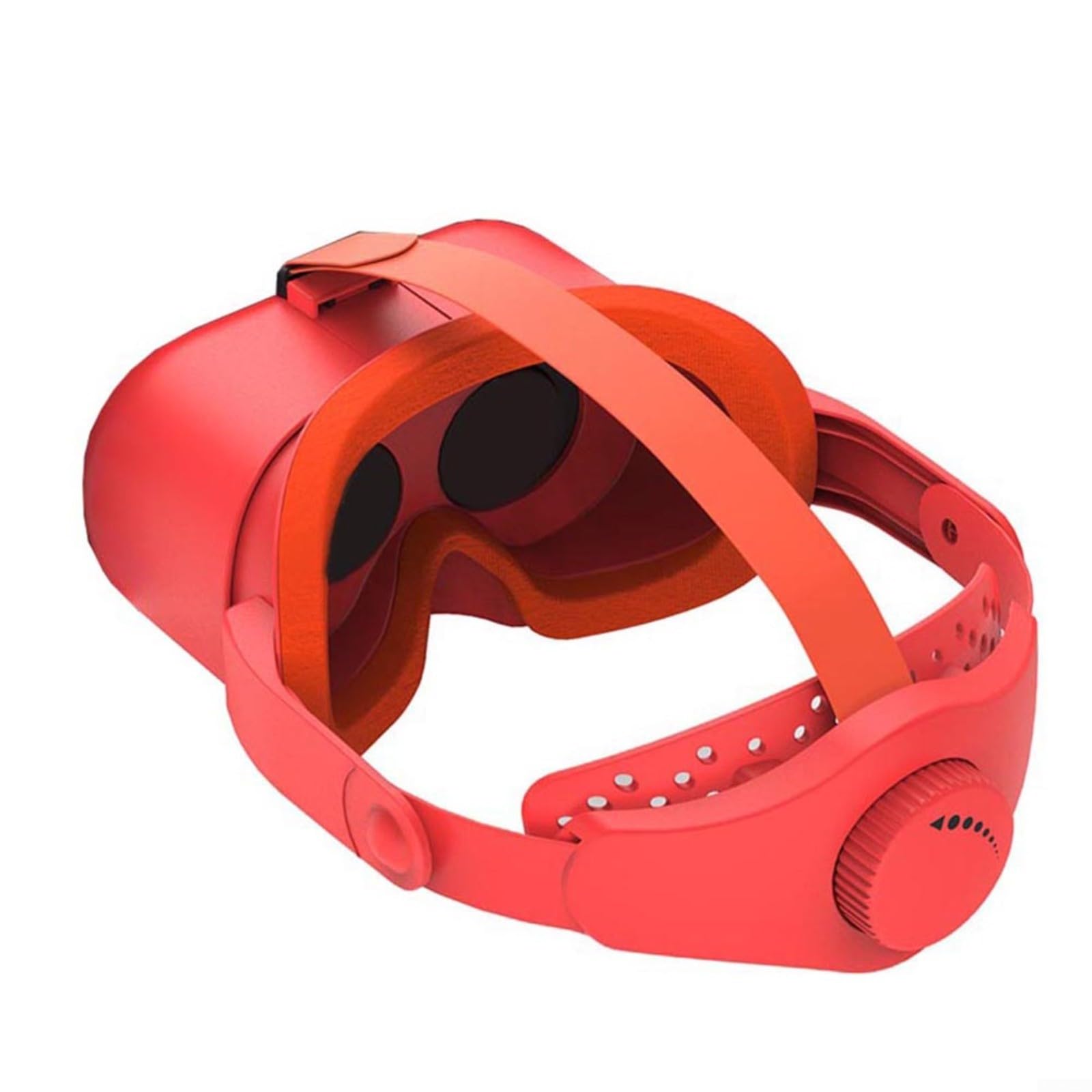 Vr Headset für Nintendo Switch mit verstellbaren HD-Objektiven und Kopfband, ABS-Konstruktion, rotes und weißes Design, kompakte tragbare Größe für immersives Gaming für Sessions (orange und