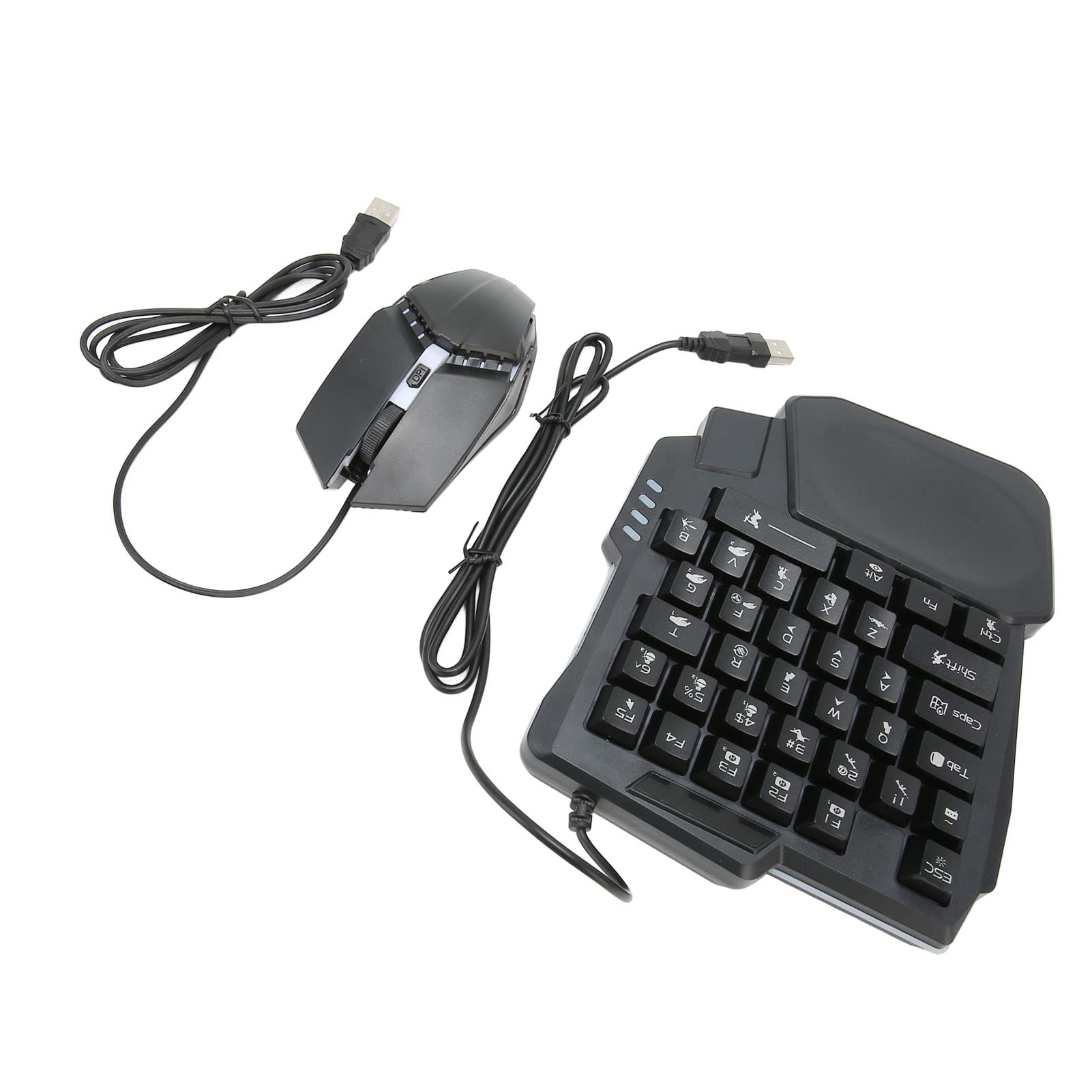 Cryfokt 4-in-1-Kombipaket für Mobile Spiele, Effizienter Gaming-Tastatur-Maus-Konverter für -Gaming-Enthusiasten, ABS-Material