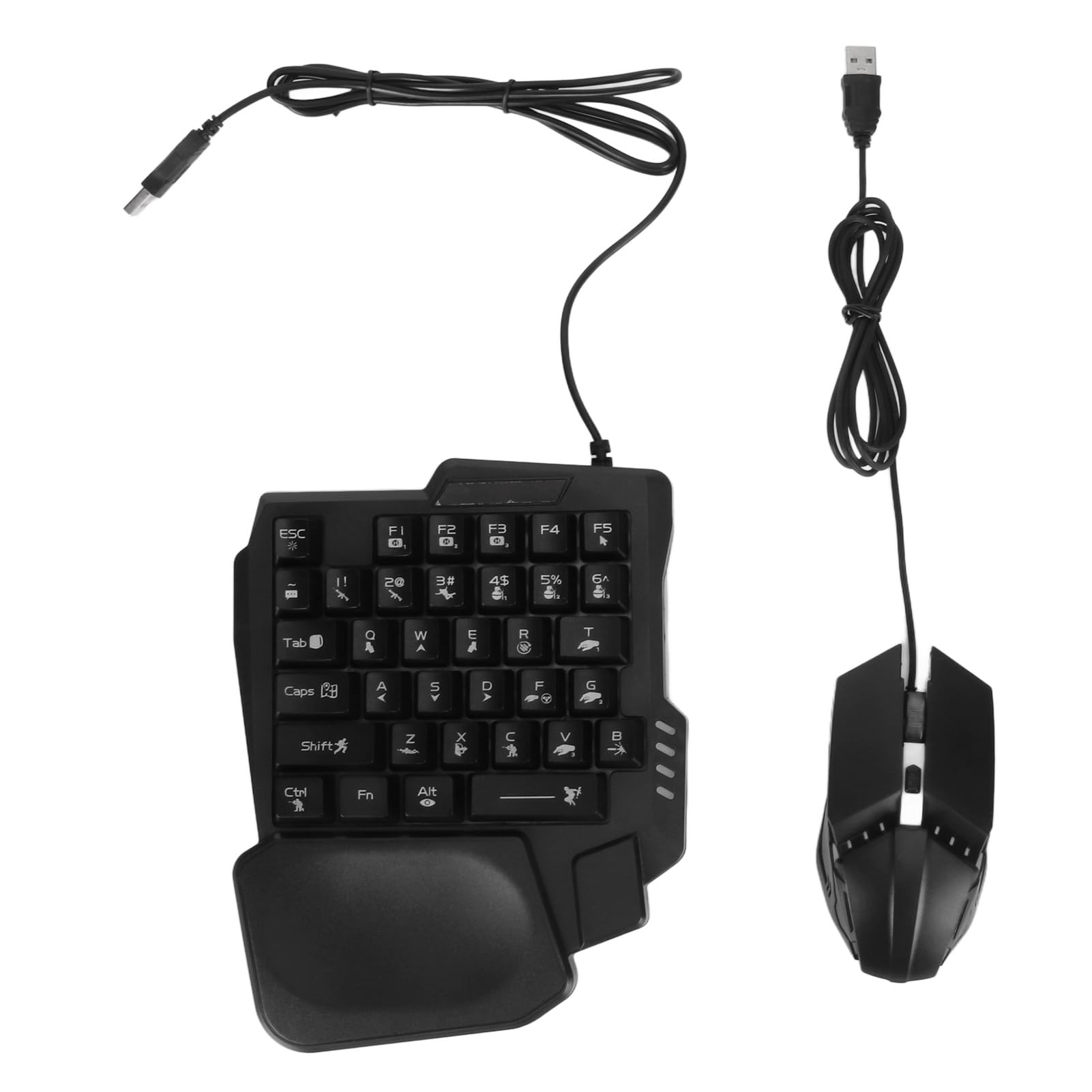 Cryfokt Multifunktionales Gaming-Tastatur-Maus-Konverter-Set mit Schnellladung für -Handheld-Spiele, 4-in-1-Tastatur-Maus-Adapter-Kombination