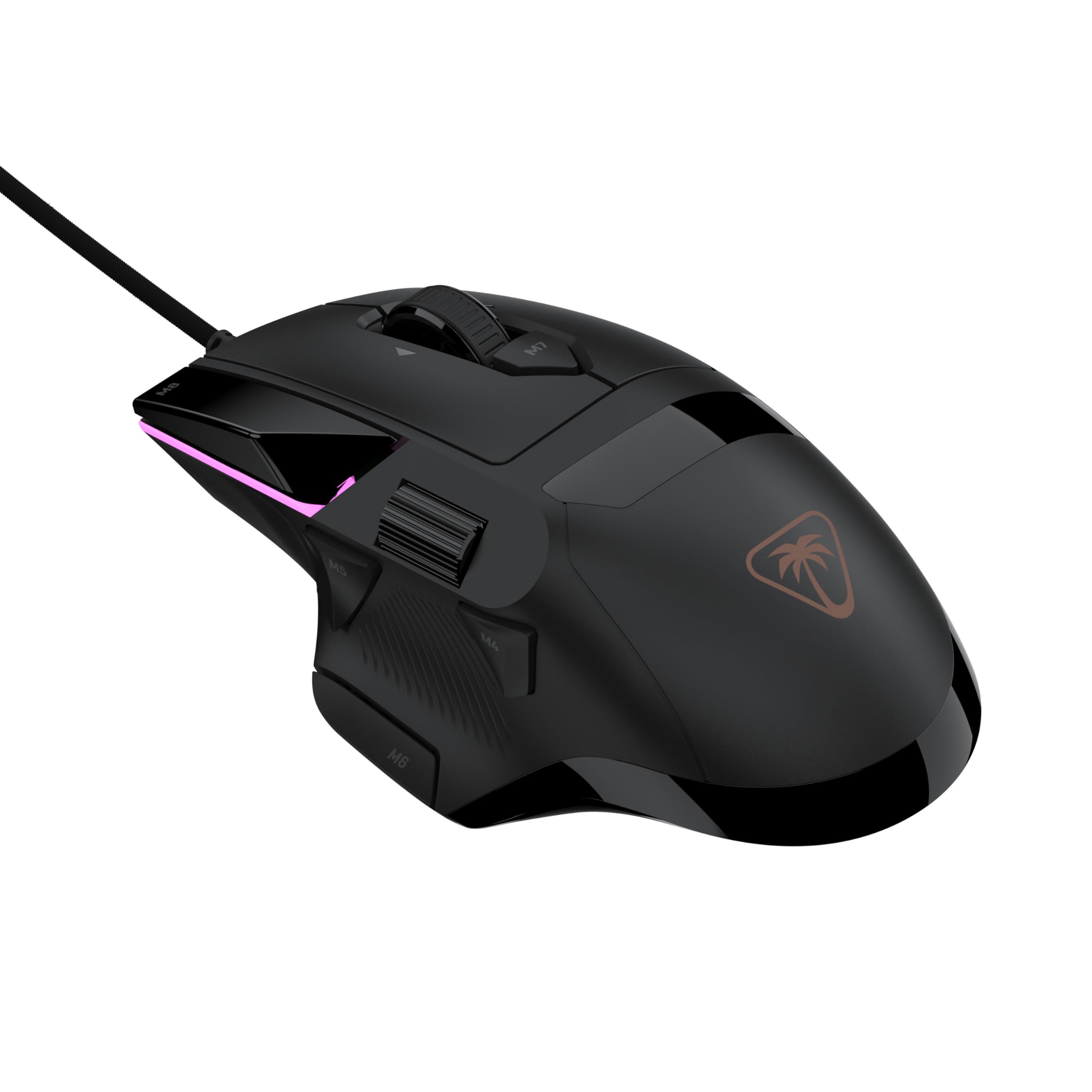 Turtle Beach Command Series MC3 Wired Gaming-Maus - optischer Owl-Eye-Sensor mit 30.000 DPI, 4D-Scrollrad, 1.000-Hz-Abtastrate, Titan Optical Switches, RGB-Beleuchtung