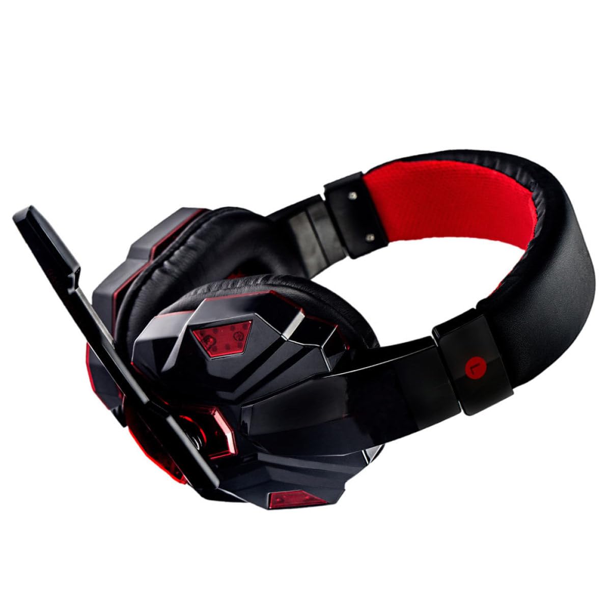Gaming Kopfhörer mit Mikrofon und Geräuschunterdrückenden Hautfreundlichen Ohrpolstern 40mm Lautsprecher 3,5 mm und USB Anschluss für PC und Spielkonsole