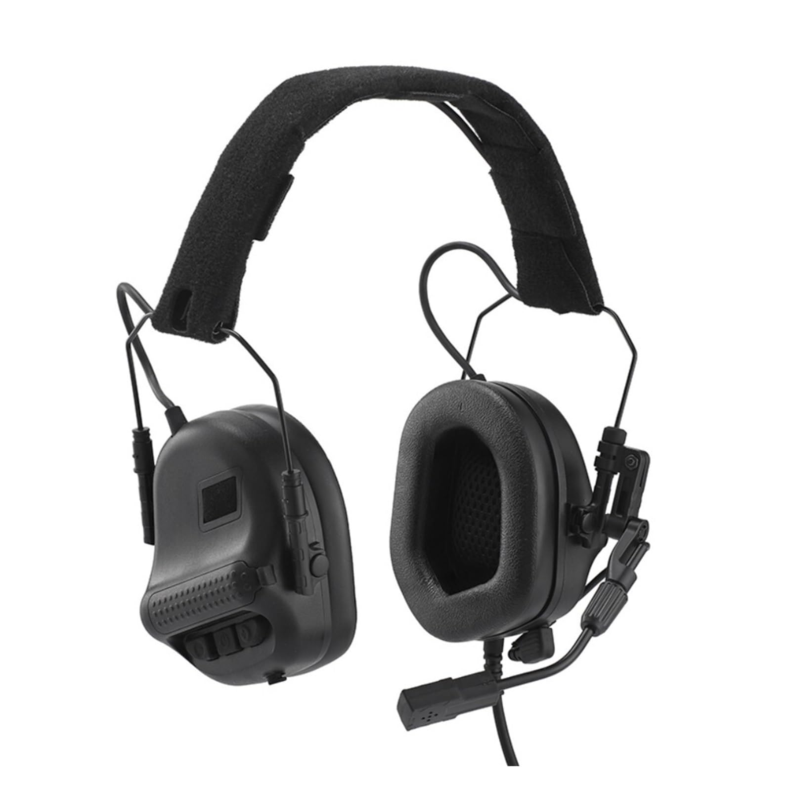 Generisch Ohrenschützer-Headset-Ohrhörer, am Ohr montierte Kopfhörer, atmungsaktives Haken-Headset(F10-E-Black)