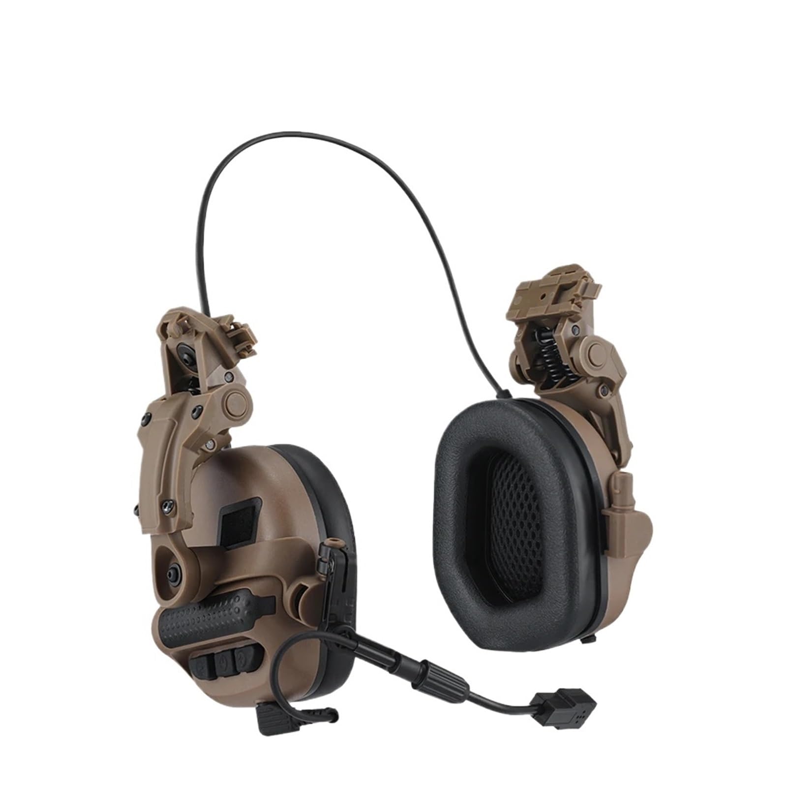 Generisch Headset-Ohrenschützer, Outdoor-Sport-Kopfhörer mit Klangverstärkung(F30-E-Desert)
