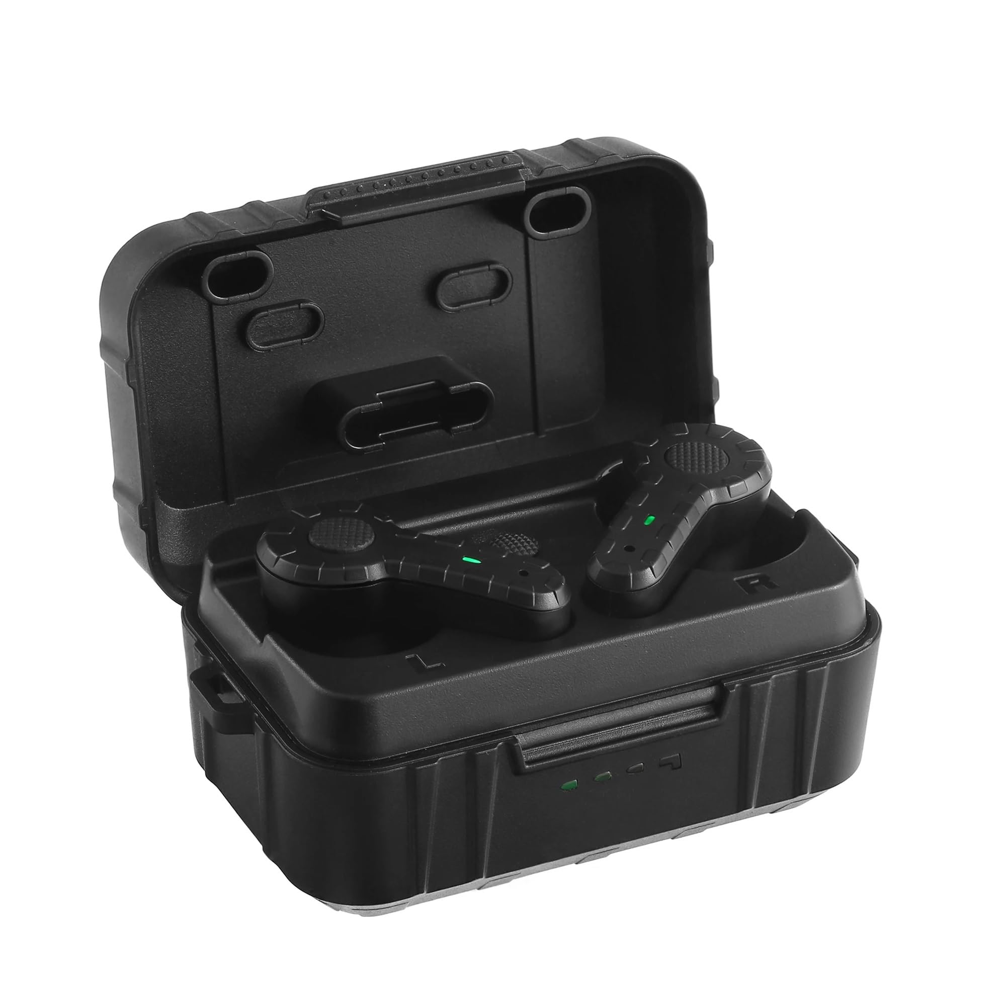 Generisch E30 Headset-Ohrstöpsel. In-Ear-Headset-Ohrstöpsel. Weiche for längeres Tragen(Totems-Y-Black-BT)