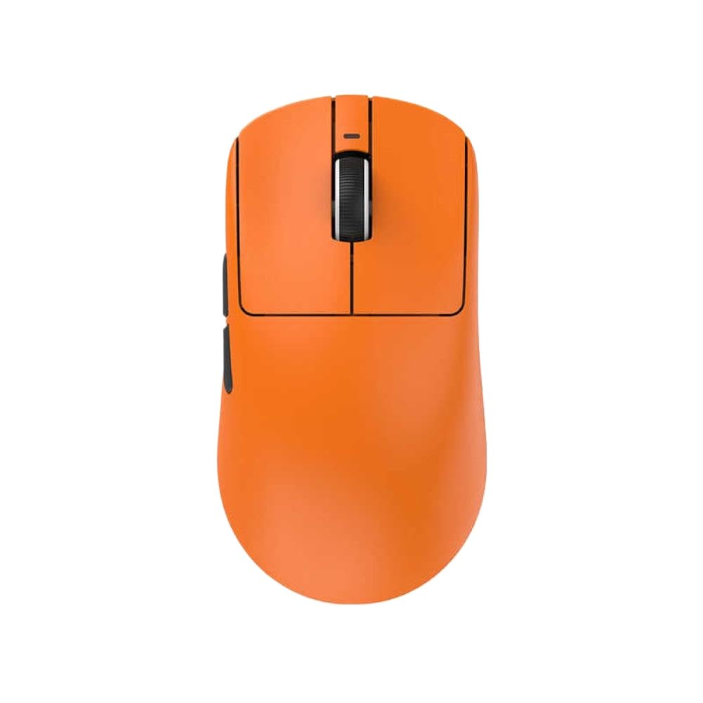 Dragonfly R1 Drahtlose Maus PAW3395 52840 2KHz FPS Spielemaus, kompatibel mit Spielen und Bürogebrauch(Orange R1 Pro MAX)