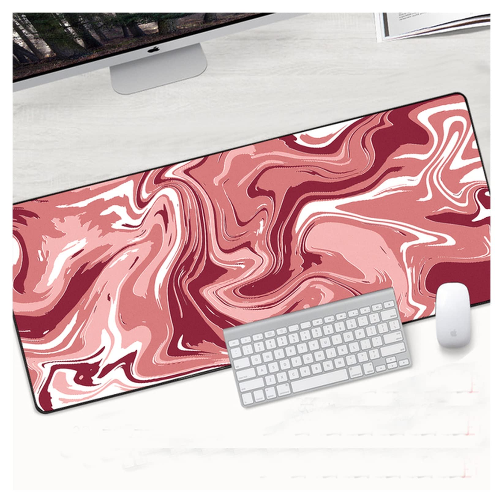Mauspad, 900 x 400 mm, XXL, Gaming-Mauspad, groß, Gummi, Gamer, Kunsttisch, Computer-Mauspad, weiches Mause-Pad, XL, abstrakte Tastatur, Schreibtisch, Spielmatten, Gaming-Mauspad