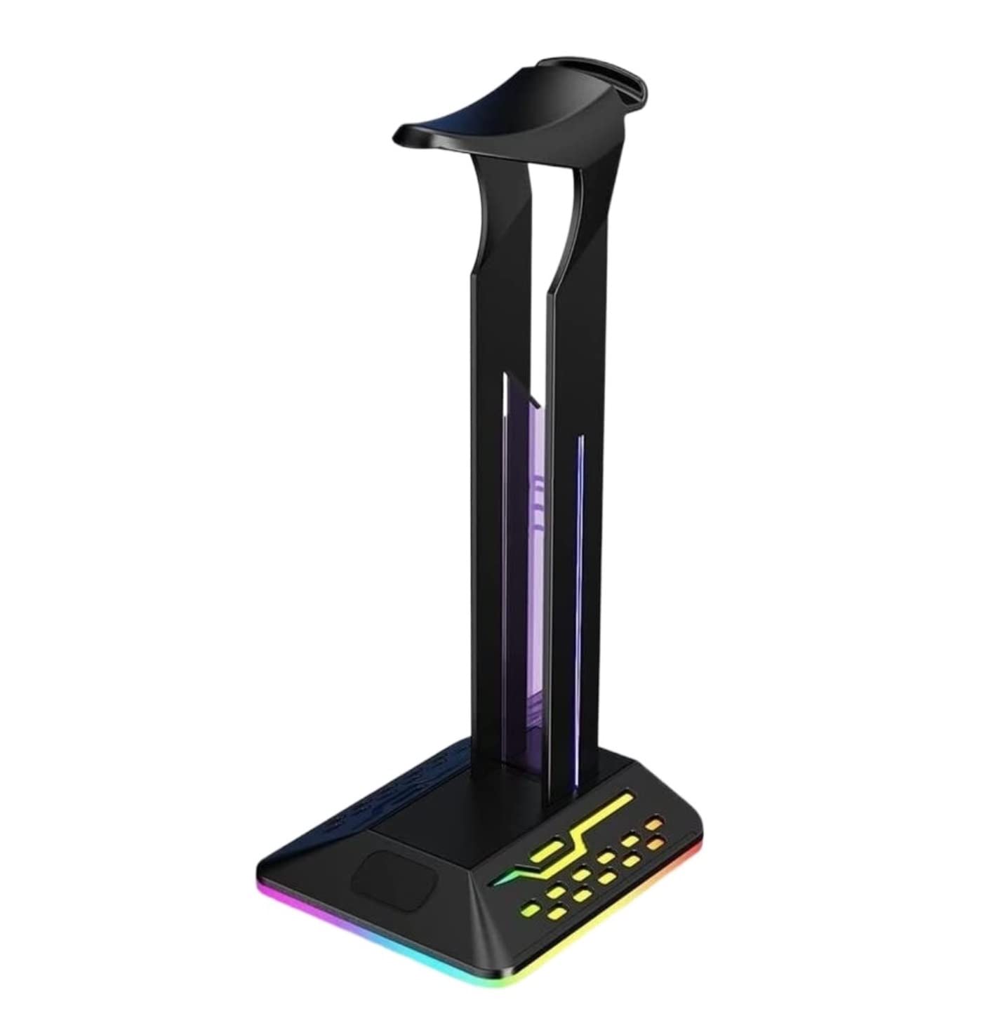 Kopfhörerständer, Kopfhörer-Aufhänger, Headset-Ständer, RGB-Kopfhörerhalter, Rack, Gamer-Headset-Display-Ständer, Typ-C-Eingang, Dual-USB-Ausgang