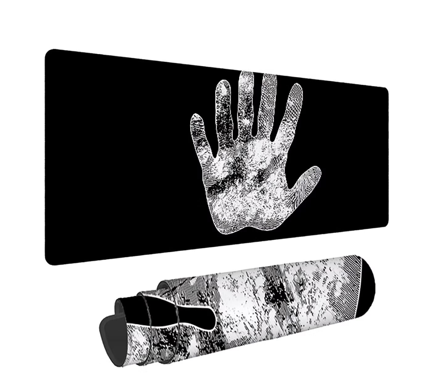 Gaming Mauspad XXL 1600x800x3mm, Einfach Anti-Rutsch Mousepad XXL, Schwarz groß Schreibtischunterlage, Waschbares rutschfeste Gummibasis, Mauspad mit Nähten an Den Kanten für PC, Maus LJ-2624