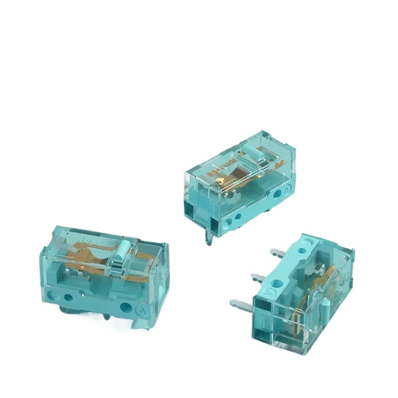 1 Stück Style GM8.0 Mikroschalter 90 Millionen Lebensdauer Gaming-Maus 3Pin Transparente Schale Blauer Punkt