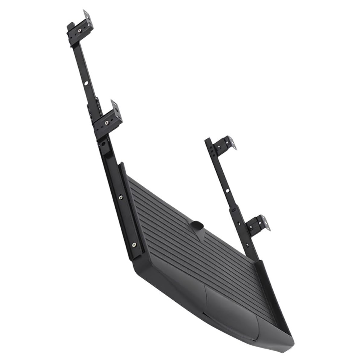 Verstellbares Tastatur- und Maus-Tablett, 35 mm breite Schiene, ergonomischer schwarzer Schreibtisch für Büro, effiziente Arbeitsplatzlösung für Gaming und Arbeiten