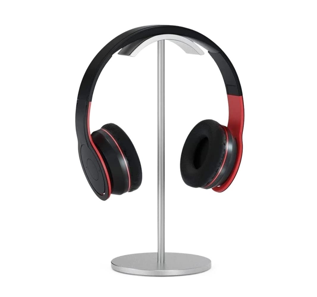 Kopfhörerständer, U-Typ, Bogen-Aluminium, stabiles Gaming-Headset-Gestell mit rutschfestem Silikon-Pad für Kopfhörer, ideal für Schreibtisch-Organisation und Aufbewahrung