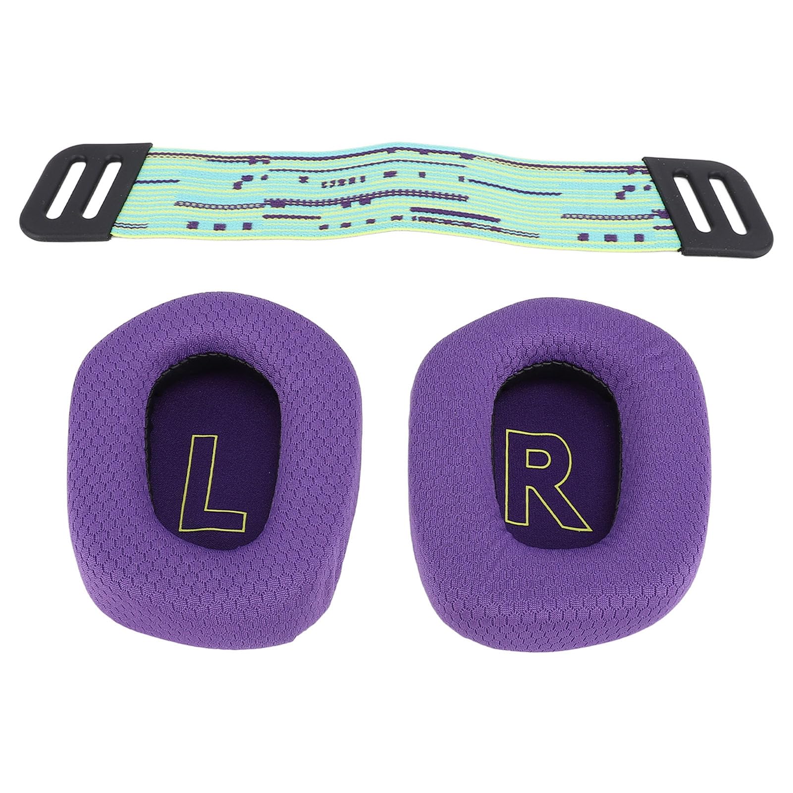 Ejoyous Ohrpolster mit Kopfbügel für G733 und G335, Atmungsaktive Mesh-Ohrpolster für Gaming-Headsets mit Komfortablem, Geräuschisolierendem Schaumstoff (Purple)
