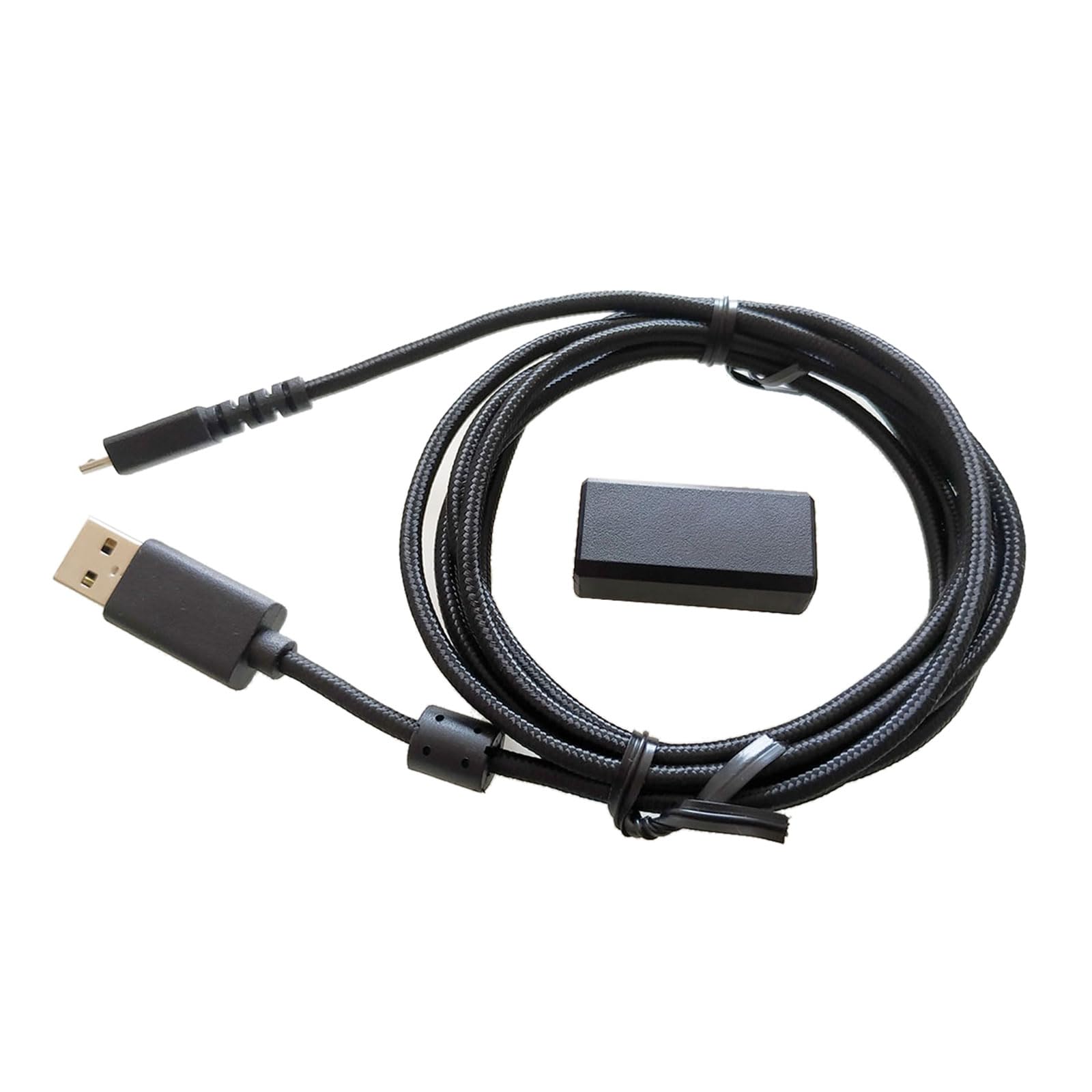 Ersatz-Ladekabel schwarz geflochten USB auf Adapter für G502 Gaming-Mäuse