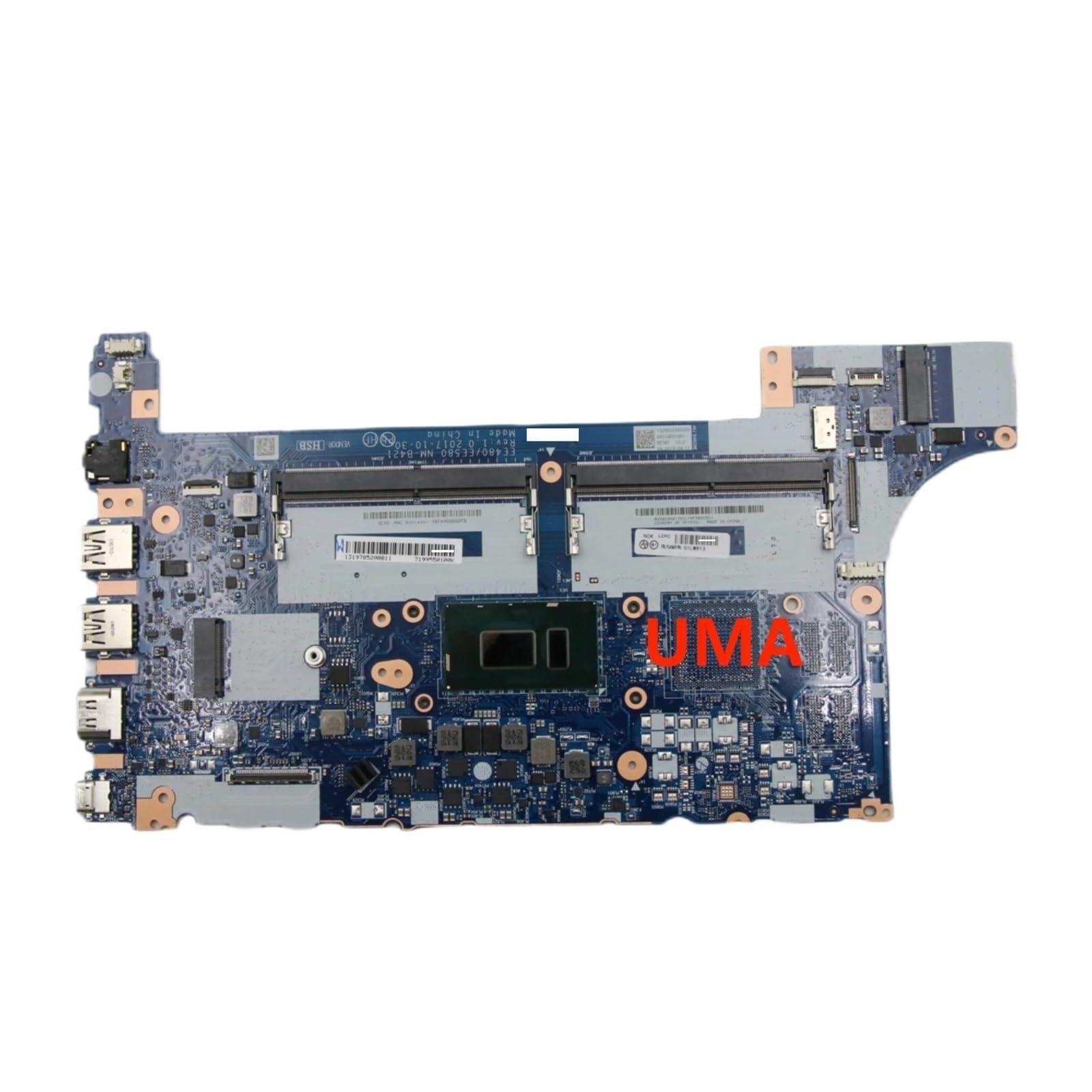 NM-B421 Mainboard, kompatibel for Thinkpad, E480 E580 Laptop Motherboard mit I3 I5 I7 CPU UMA(I7-8550U E480)