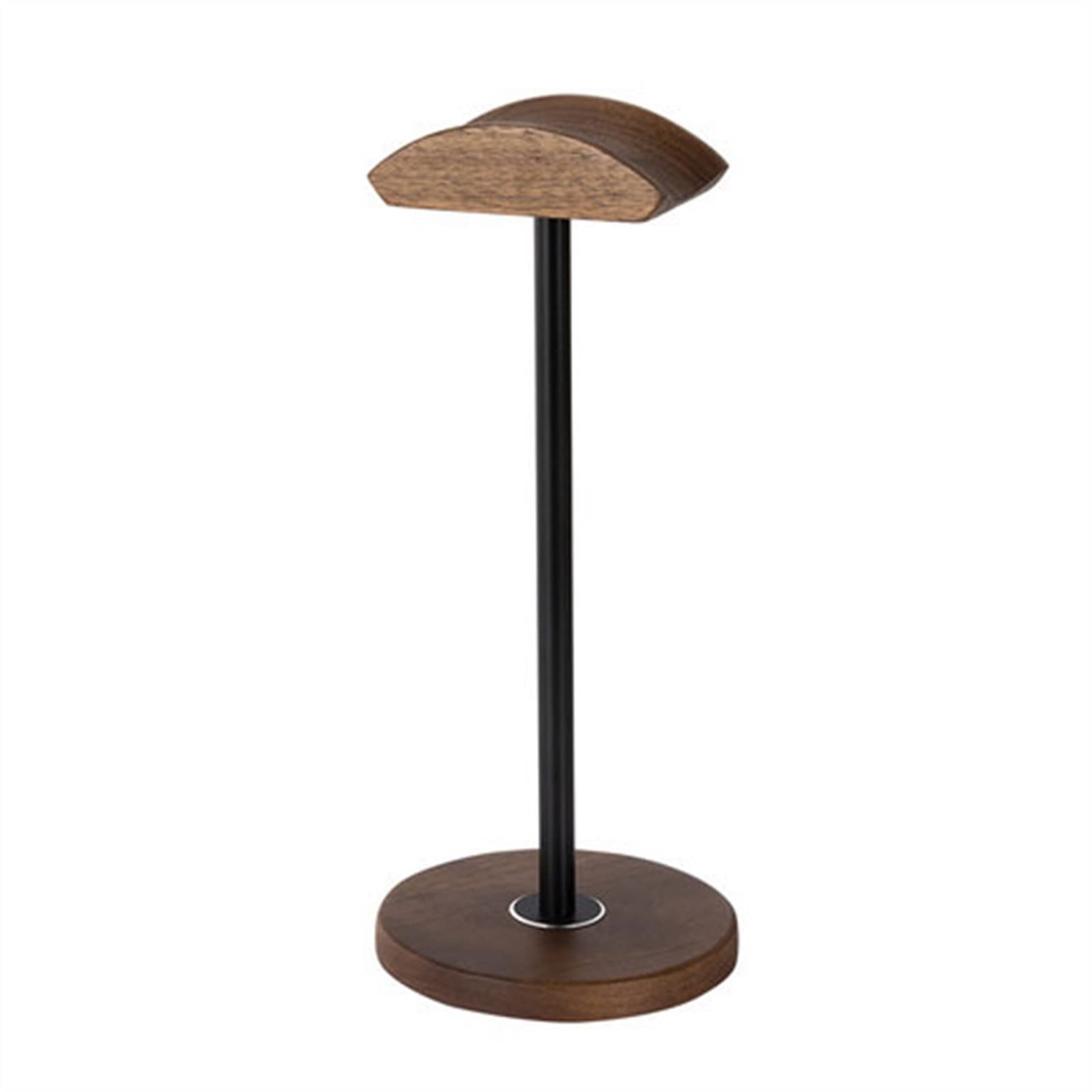 MRKU Kopfhörerständer mit Haken, universell einsetzbar, aus massivem Holz, universeller Aluminiumlegierung, Gaming-Optik, Walnussholz, Kopfhörer-Displayhalterung für den Schreibtisch