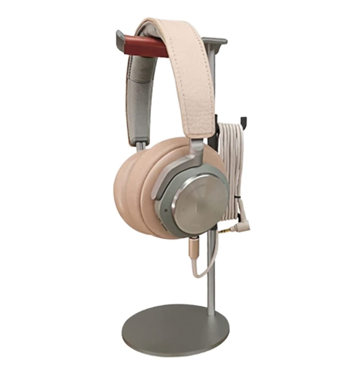 MRKU Kopfhörerständer, Headset-Haken, Tischaufhänger aus Metall mit Kabelaufwicklung, geeignet für alle Kopfhörer