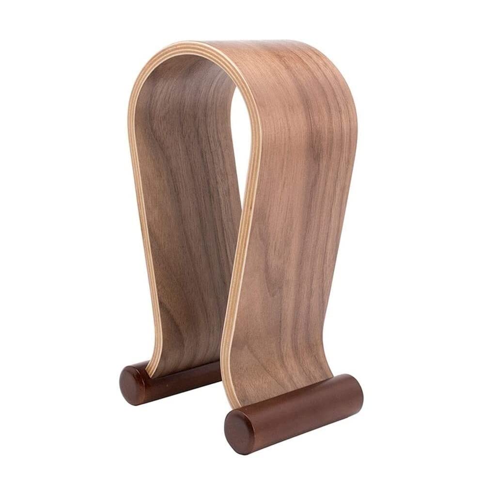 MRKU Kopfhörerständer, Headset-Haken, kreativer U-förmiger Schreibtischständer aus Holz