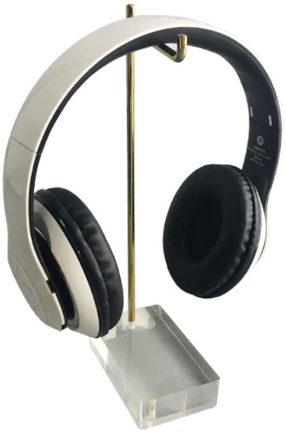 MRKU Kopfhörerständer, Headset-Haken, Tischhalterung, Acryl-Displayhalterung für Gaming-Kopfhörer (Over-Ear)
